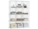Hodbehod 12 Compartment White Color Metal Wire Portable Organizer Toy Cabinet - Image 3