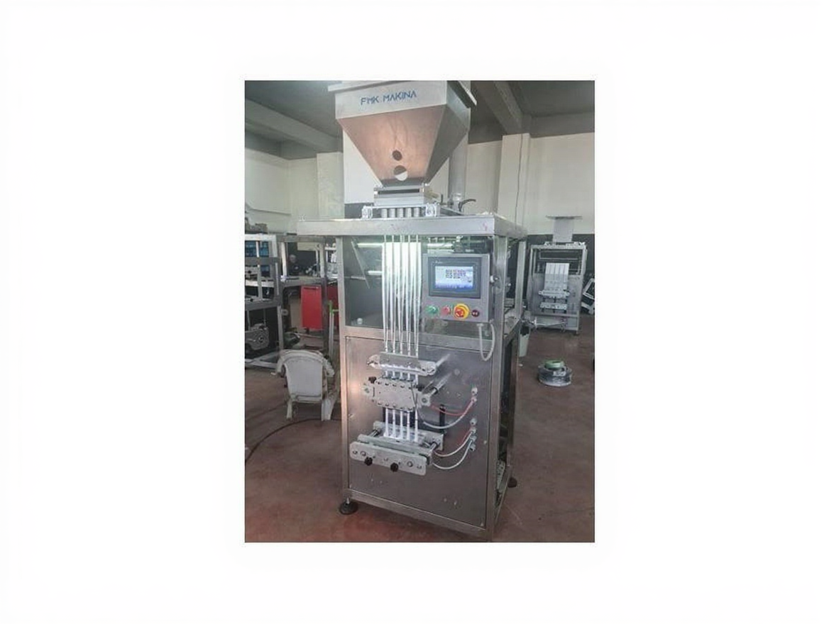 8hc7heftynrma0ctnxsbdhxwd0 5 Hatlı Tam Elektrikli Şeker Tuz Stick Dolum Makinası - Image 1