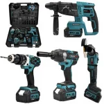 Profesyonel 21V 2Ah Akülü 4Lü Set El Aleti Setleri