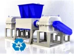Double Shaft and Double Gearbox Shredder Plastic Shredder