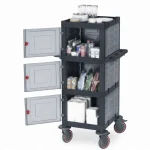 Plastic Cleaning Material Trolley (53x72x136 cm)