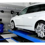 Wheel Alignment Machine 3D Car Model - Techno Vector