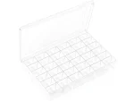 36 Grids Transparent Plastic Organizer With Adjustable Dividers