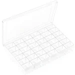 36 Grids Transparent Plastic Organizer With Adjustable Dividers
