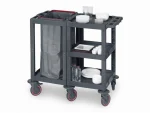 Plastic Cleaning Material Trolley (53x112x100 cm) - Image 2