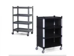 4-Tier Closed Fixed Plastic Shelf - Image 2