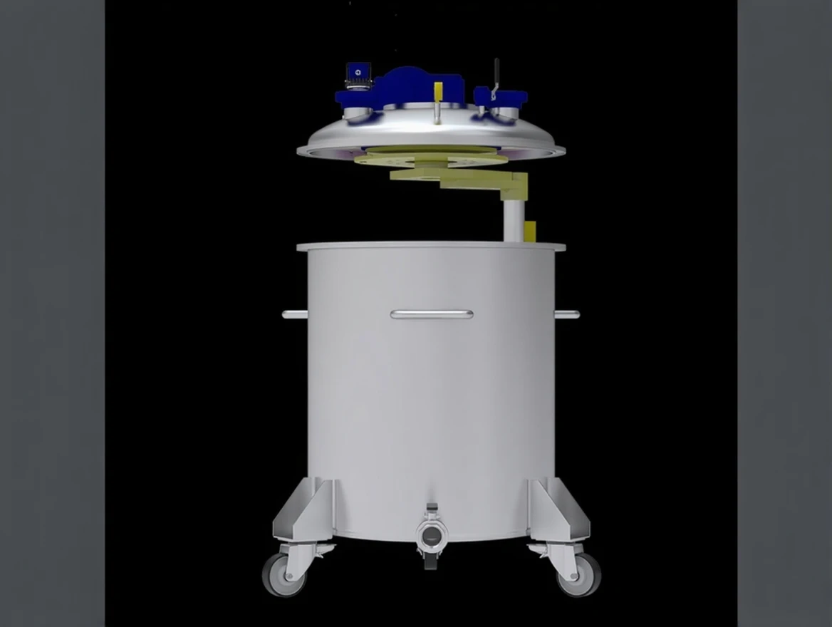 9p1tb4z5fsrma0cv3dhrmd4mkg 300 Litre Capacity Chemical Mixing Kettle - Image 1