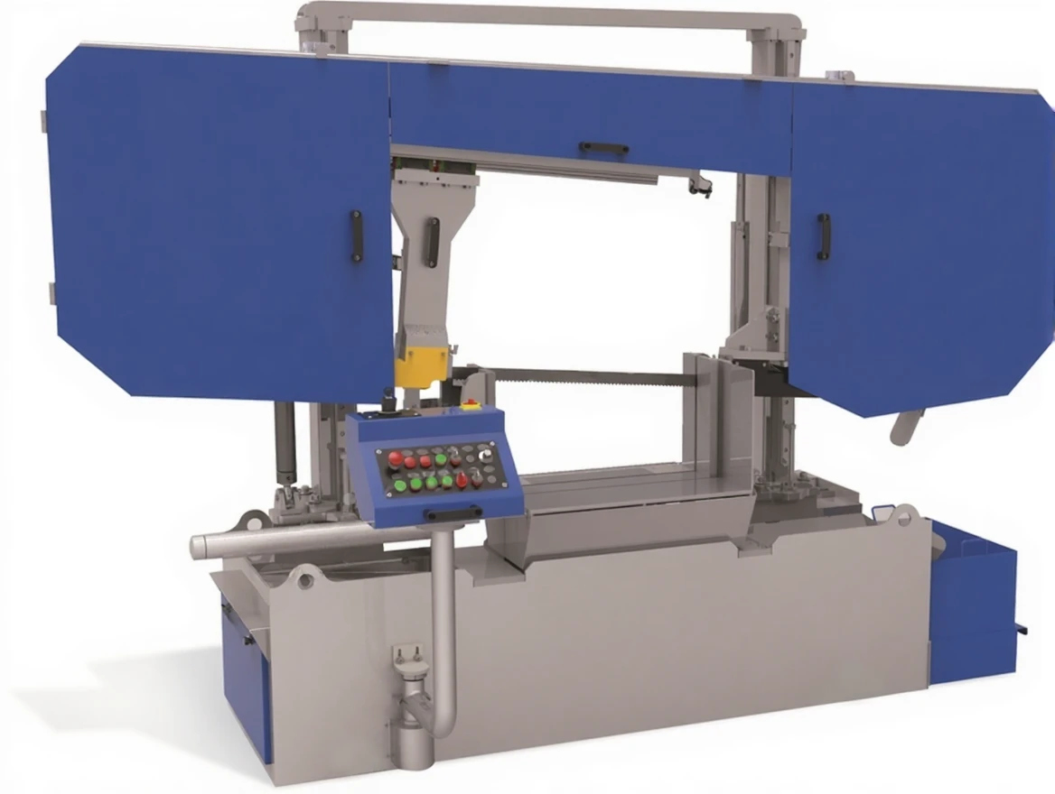 9xyvf45bj9rmr0cvdwqvg1gc18 550 mm Semi-Automatic Hydraulic Column Band Saw Machine - Image 1