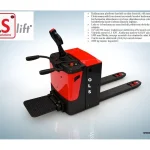 2000 Kg Platform Wide Chassis Fully Electric Pallet Truck