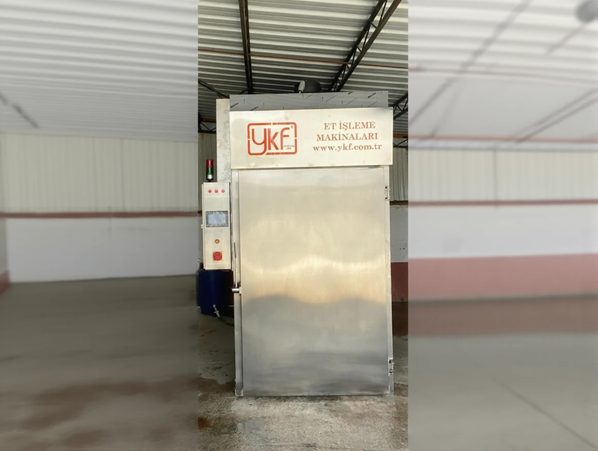 a46c0r3ktnrm80ctynpbzpct04 2 Trolley Sucuk Salami Sausage Meat Cooking Boiling Smoking Machine - Image 1