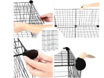12 Compartment Metal Wire Portable Modular Toy Cabinet Multi-Purpose Organizer Shelf - Image 4