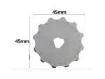 45Mm Round Blade Rotary Cutter Fabric Cardboard Cutter 10 Pieces Spare Blade Complete Cutting Set - Image 3