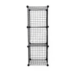 3 Grid Compartment Metal Wire Portable Modular Multi-Purpose Organizer Rack