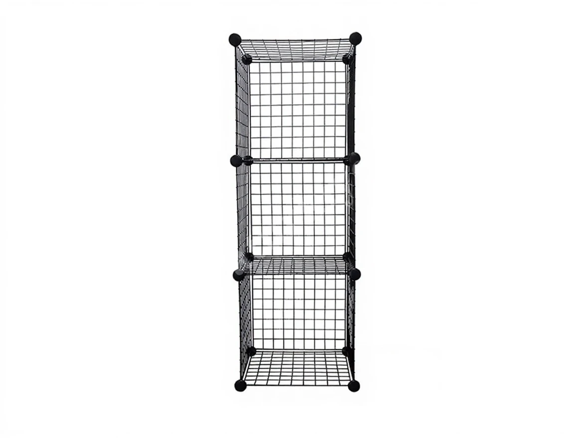 av5tnbjgsnrmw0cvjb78d49w5g 3 Grid Compartment Metal Wire Portable Modular Multi-Purpose Organizer Rack - Image 1