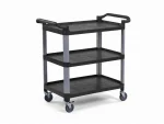 3-Tier Open Plastic Service Cart - Image 2