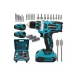 58Volt 84 Parça Darbesiz Şarjlı Çift Akülü Matkap