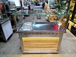120 Cm Stainless Steel Rice Table with LED Lights
