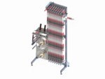 Double Coil Feeding Label Warping Machine