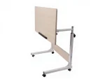 Portable Adjustable Height and Tilt Rolling Laptop Study Desk - Image 6