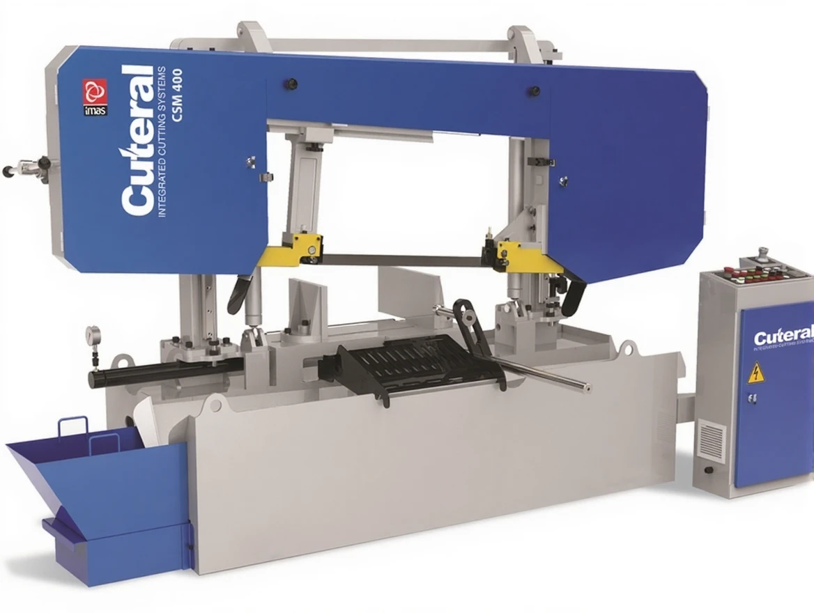 bq3aazx6r9rmt0cvdww8b02wxm 400 mm Semi-Automatic Hydraulic Column Band Saw Machine - Image 1