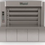 180 m² Cooking Area Turbo Ducted Black Oven