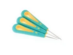 3 Pieces Fabric Leather Punching Sewing Shoes Repair Stitching Removal Awl Crochet - Image 7