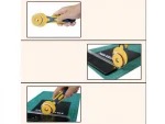 RS 60mm Round Blade Fabric Leather Vinyl PVC Paper Rotary Cutter and 5 Replacement Blades - Image 3