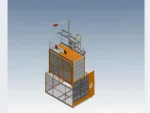 30 Meters / Min Exterior Freight And Person Elevator