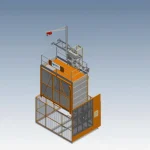30 Meters / Min Exterior Freight And Person Elevator