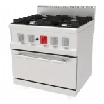 80X70 Cm 4 Gözlü Kuzine, Doğalgazlı