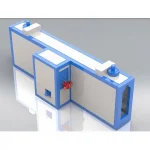 800X2300x20000 Mm Diesel Tunnel Type Electrostatic Paint Oven