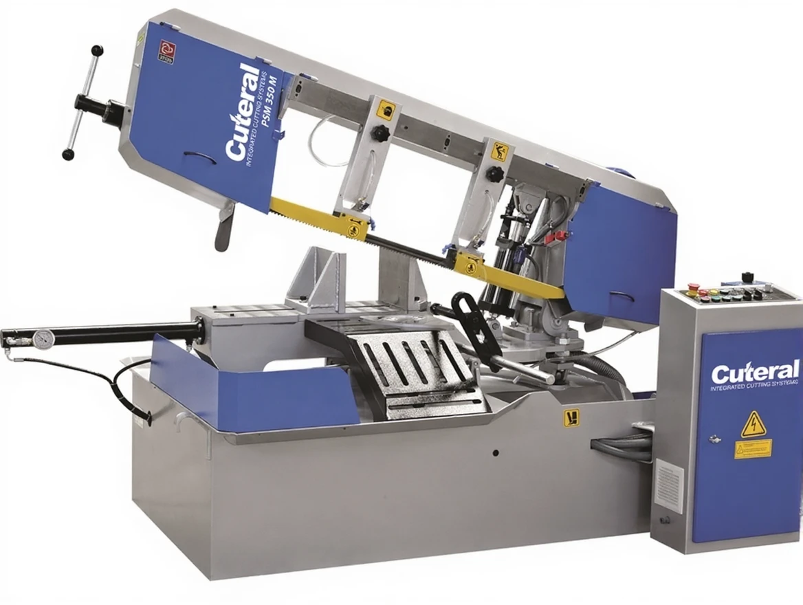 ch1e71pcfsrmy0cvdwn96badqr 350 mm Angled Semi-Automatic Band Saw Machine - Image 1