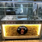 Chicken Chickpea Pilaf Cart with LED Embossed Stone
