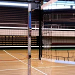 Art 6746T Galvanized Steel Telescopic Volleyball Pole