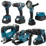 Kömürsüz Akülü 7'Li El Aletleri Seti