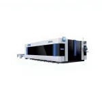 12 KW Laser Cutting Machine Double Table With Cover