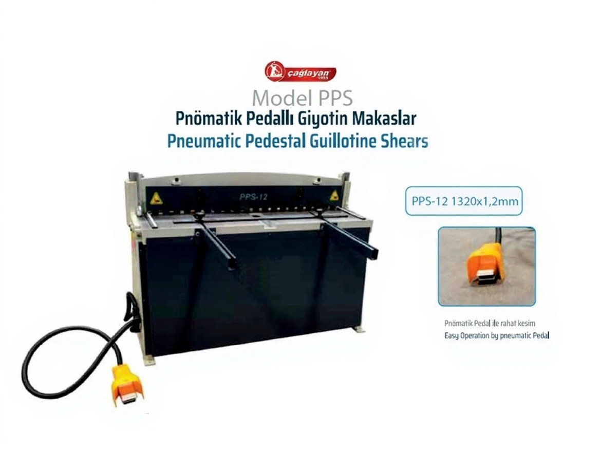dabk433035rmr0cvdz3srzk25r PPS 12 1320X1.2 Pneumatic Pedal Guillotine Shears - Image 1
