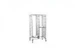 Single Dish Collection Tray Transport Trolley with 15 Tray Capacity - Image 3