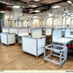 Production Table Transfer Production Conveyors with Custom Measurements and Designs