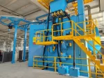 2000-10000 Kg 8 Turbine Hanging Sandblasting Machine
