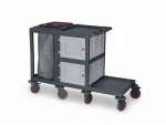 Plastic Cleaning Material Trolley (53x149x100 cm)