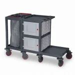Plastic Cleaning Material Trolley (53x149x100 cm)