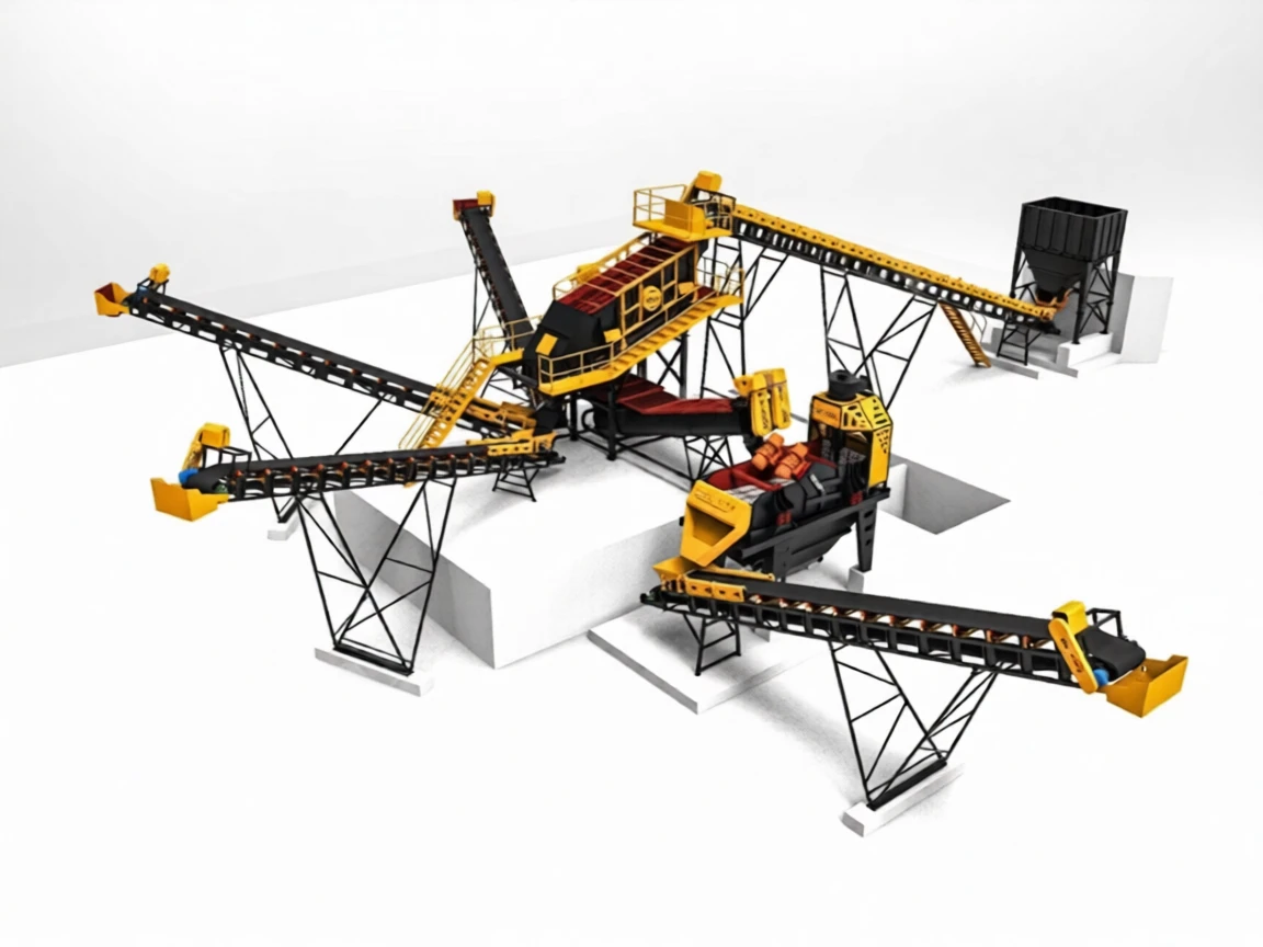 e348dv5h15rmr0cwanfva5wrf4 Fixed Screening and Washing Plant with a Capacity of 100-125 Tons/Hour - Image 1
