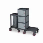 Plastic Cleaning Material Cart (53x152x136 cm)