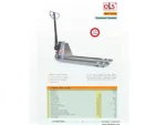 2500 Kg Stainless Steel Manual Pallet Truck