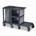 Plastic Cleaning Material Trolley (53x149x100 cm)