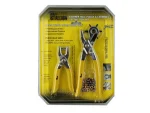 Belt Strap Punch Rivet Eyelet Setting Tool with Wheel Punch Riveting Kit