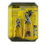 Belt Strap Punch Rivet Eyelet Setting Tool with Wheel Punch Riveting Kit