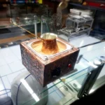 Electric Coffee Machine with Cezve in Sand