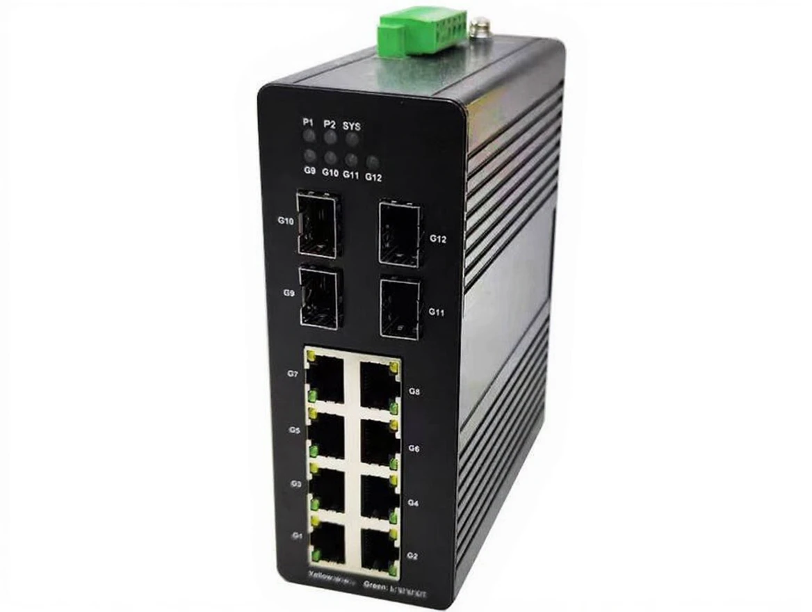 evjyth5wb1rmr0cvj87bvcrvb4 Longline Indutrial Switch L2 Rail Mount Smart Management Gigabit Ethernet Switch - Image 1